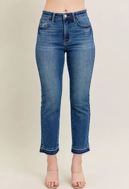 Vintage Wash Kick Flare Jeans